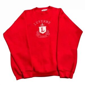 Vintage Santee HVYWT Sweatshirt XL Luverne Cardinals Minnesota Crest Crown 1990s